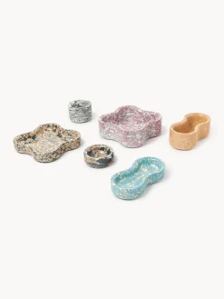Set di 6 ciotole decorative in marmo tecnico Elara