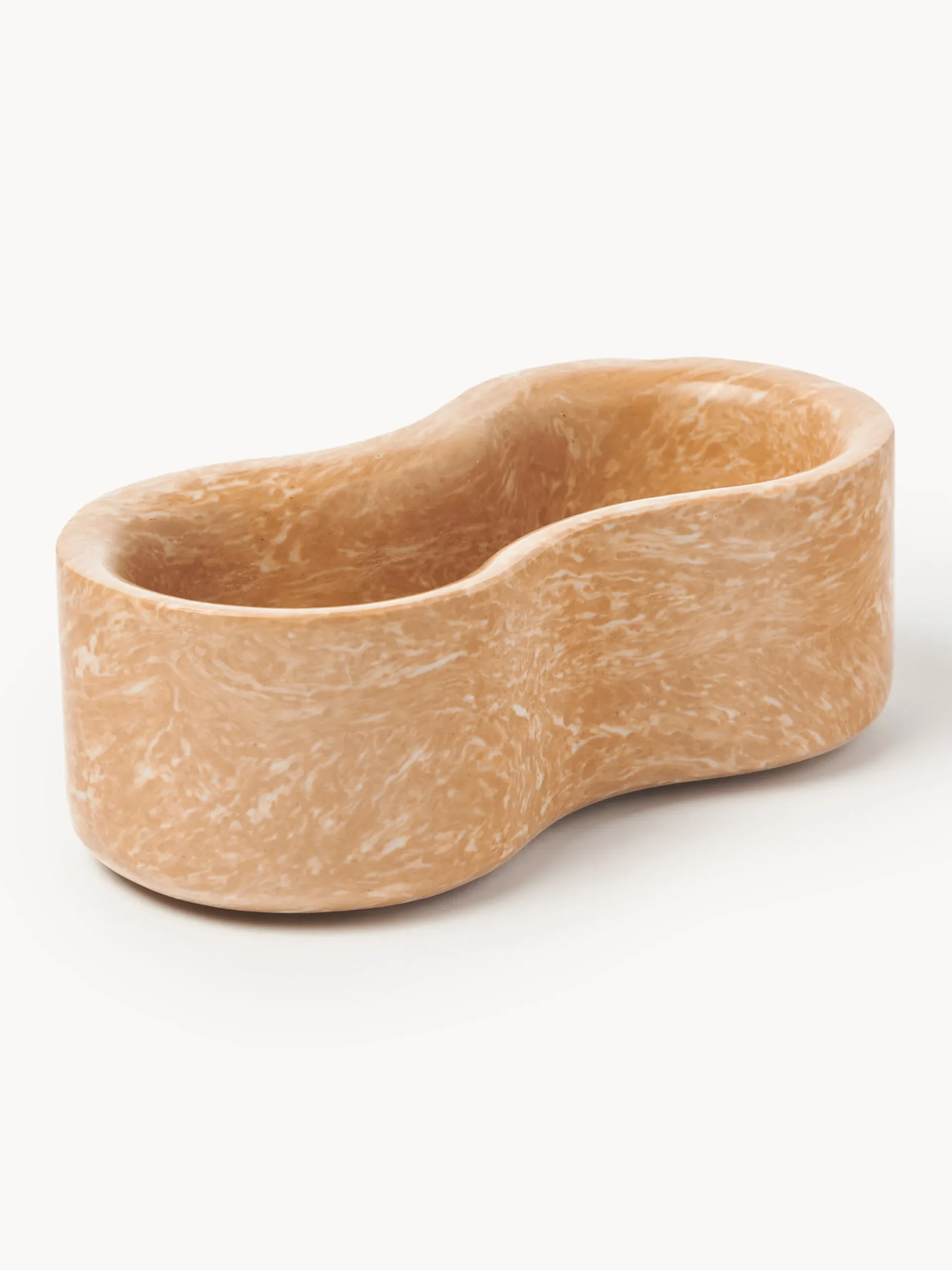 Set di 4 ciotole decorative in marmo tecnico Elara