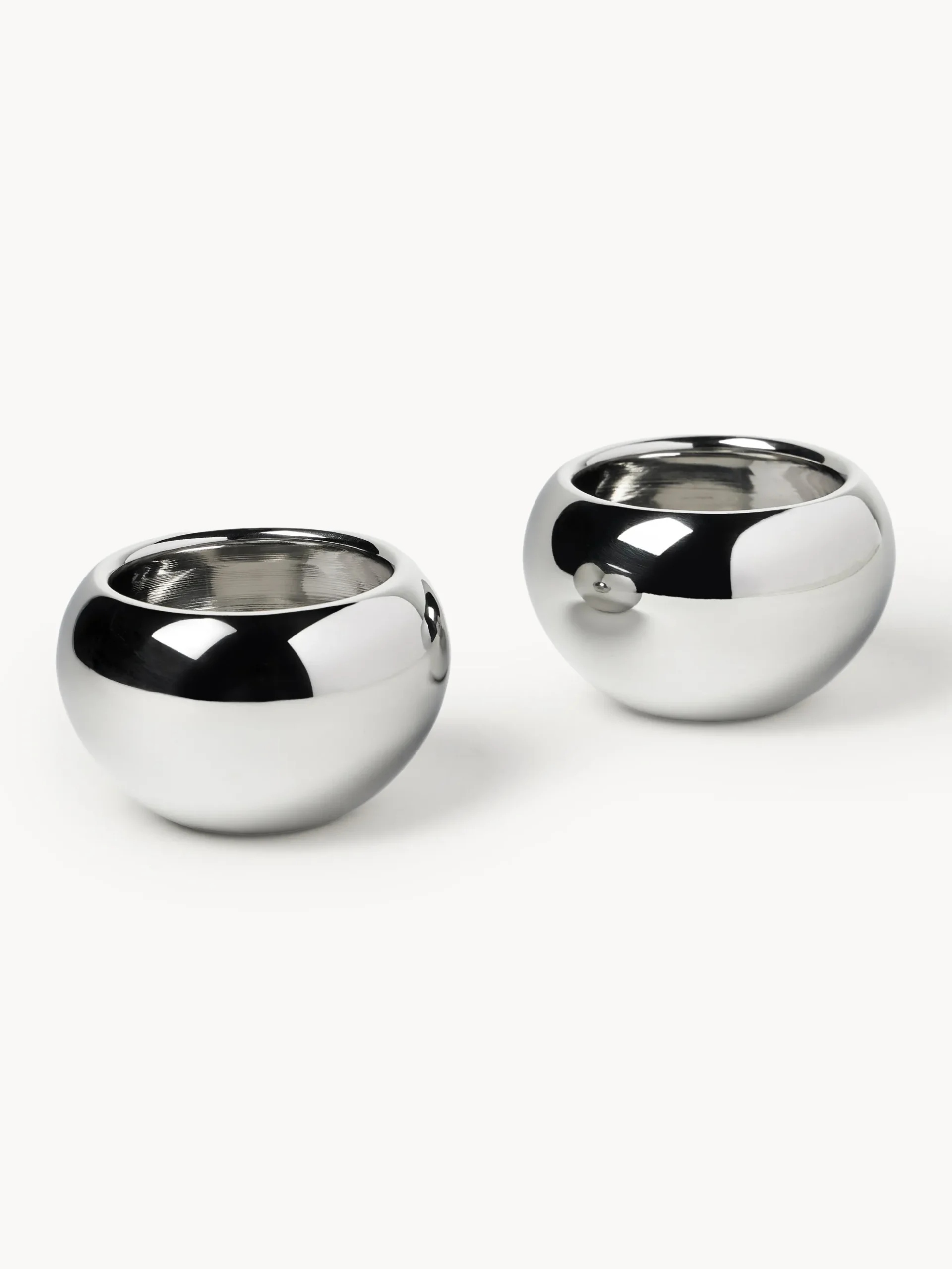 Set di 2 ciotole in metallo Polaris