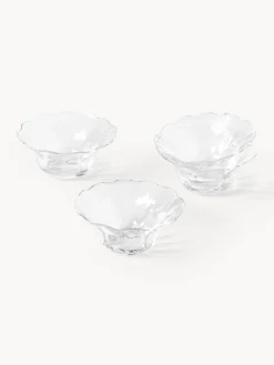 Set di 4 ciotole piccole in vetro soffiato Tulya
