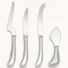 Set di 4 coltelli da formaggio in acciaio inox Living