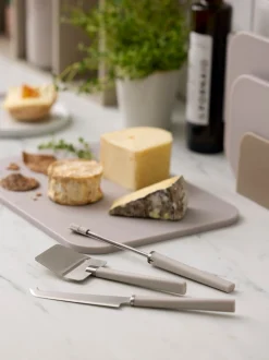 Set di 3 coltelli e affettatrice per formaggio Emma