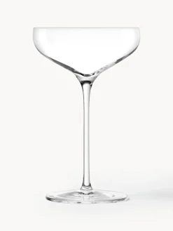 Set di 6 coppe champagne in cristallo Swing
