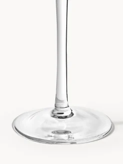 Set di 4 coppe da champagne in vetro soffiato Swirl
