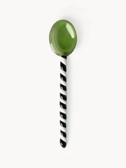 Set di 4 cucchiai in vetro borosilicato fatti a mano Duet