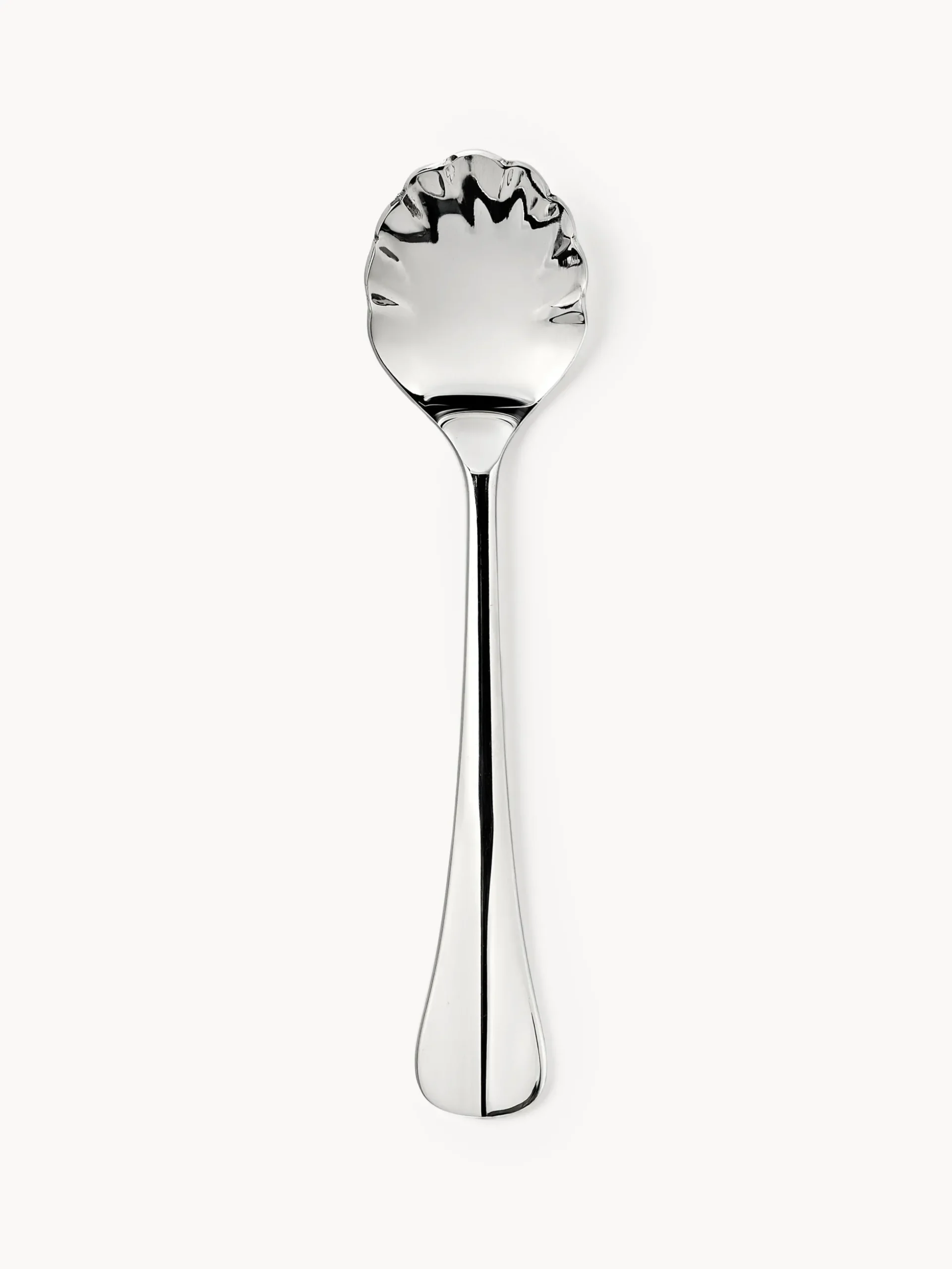 Set di 4 cucchiaini in acciaio inox lucido Ondine