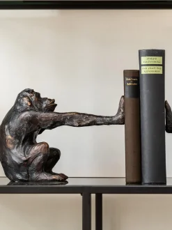 Set di 2 fermalibri fatti a mano Monkey Kare