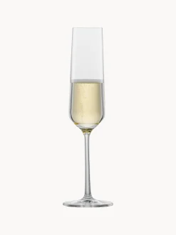 Set di 2 flute da champagne in cristallo Pure