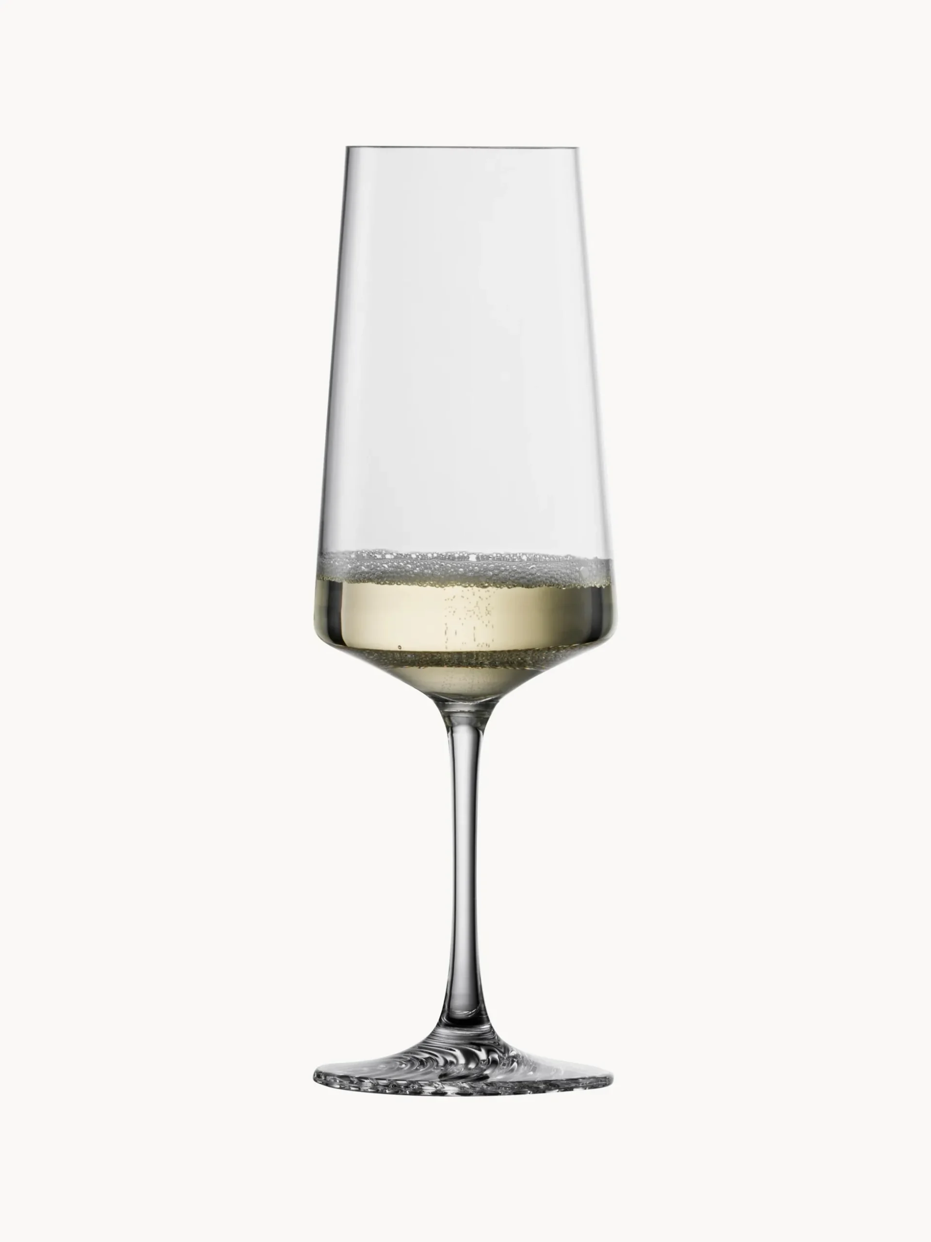 Set di 4 flute da champagne in cristallo Echo