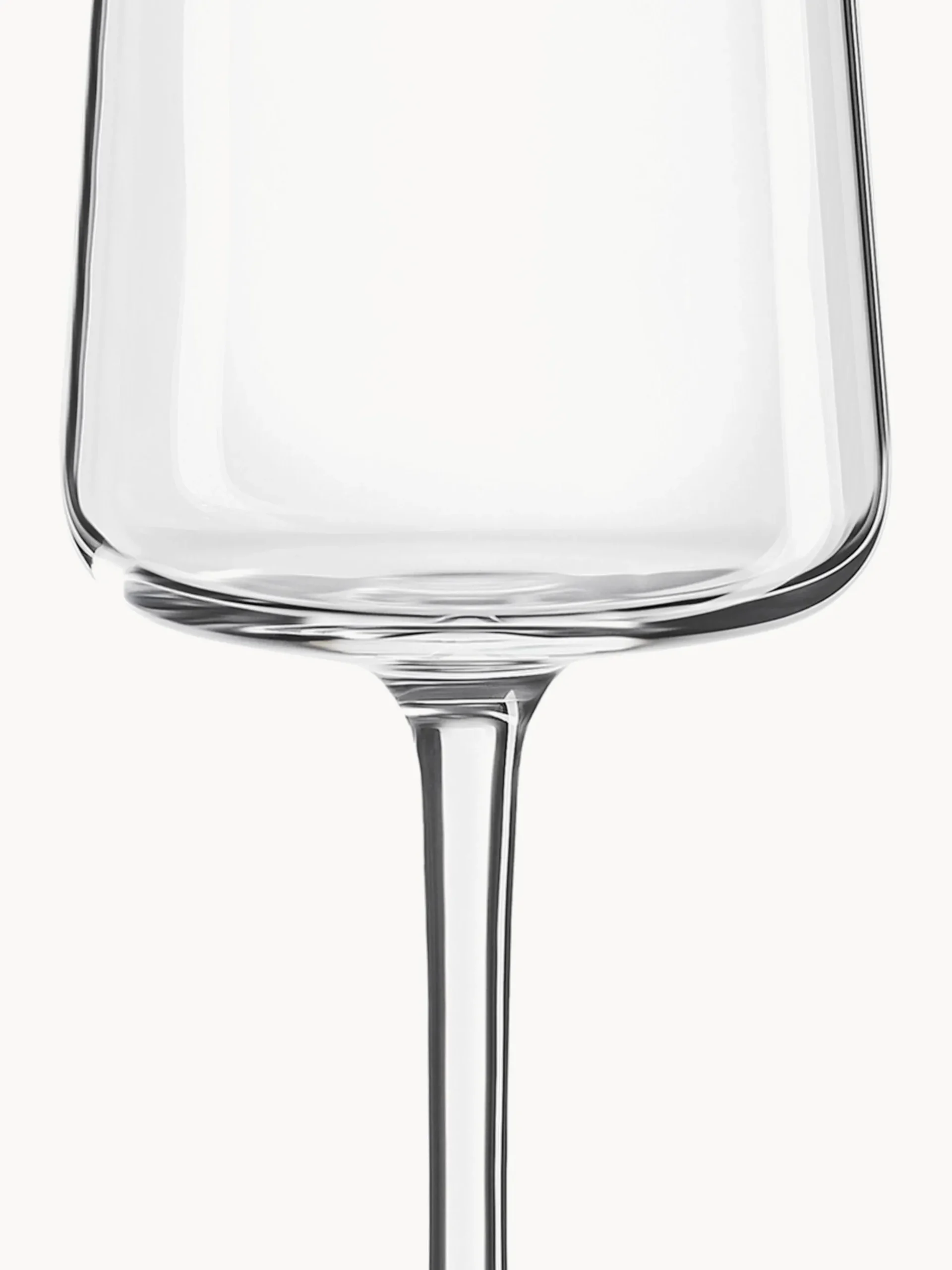 Set di 6 flute da champagne in cristallo a forma di cono Power