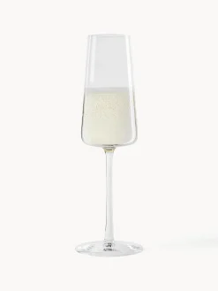 Set di 6 flute da champagne in cristallo a forma di cono Power