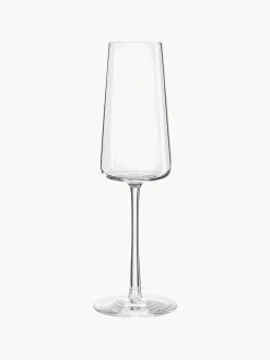 Set di 6 flute da champagne in cristallo a forma di cono Power