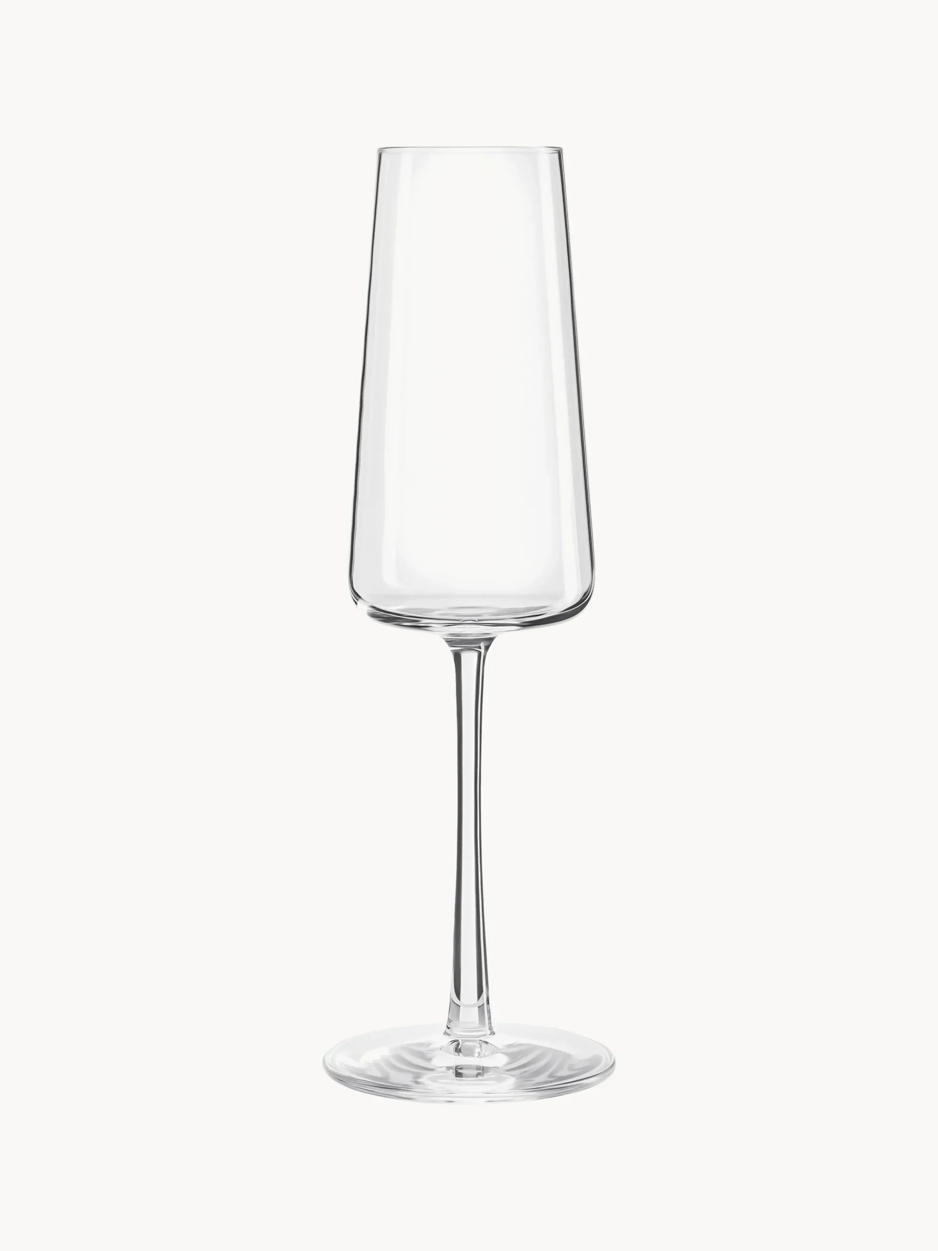 Set di 6 flute da champagne in cristallo a forma di cono Power