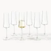 Set di 6 flute da champagne in cristallo Gwenda