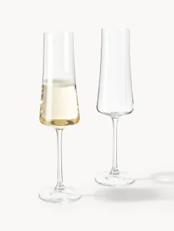 Set di 6 flute da champagne in cristallo Gwenda