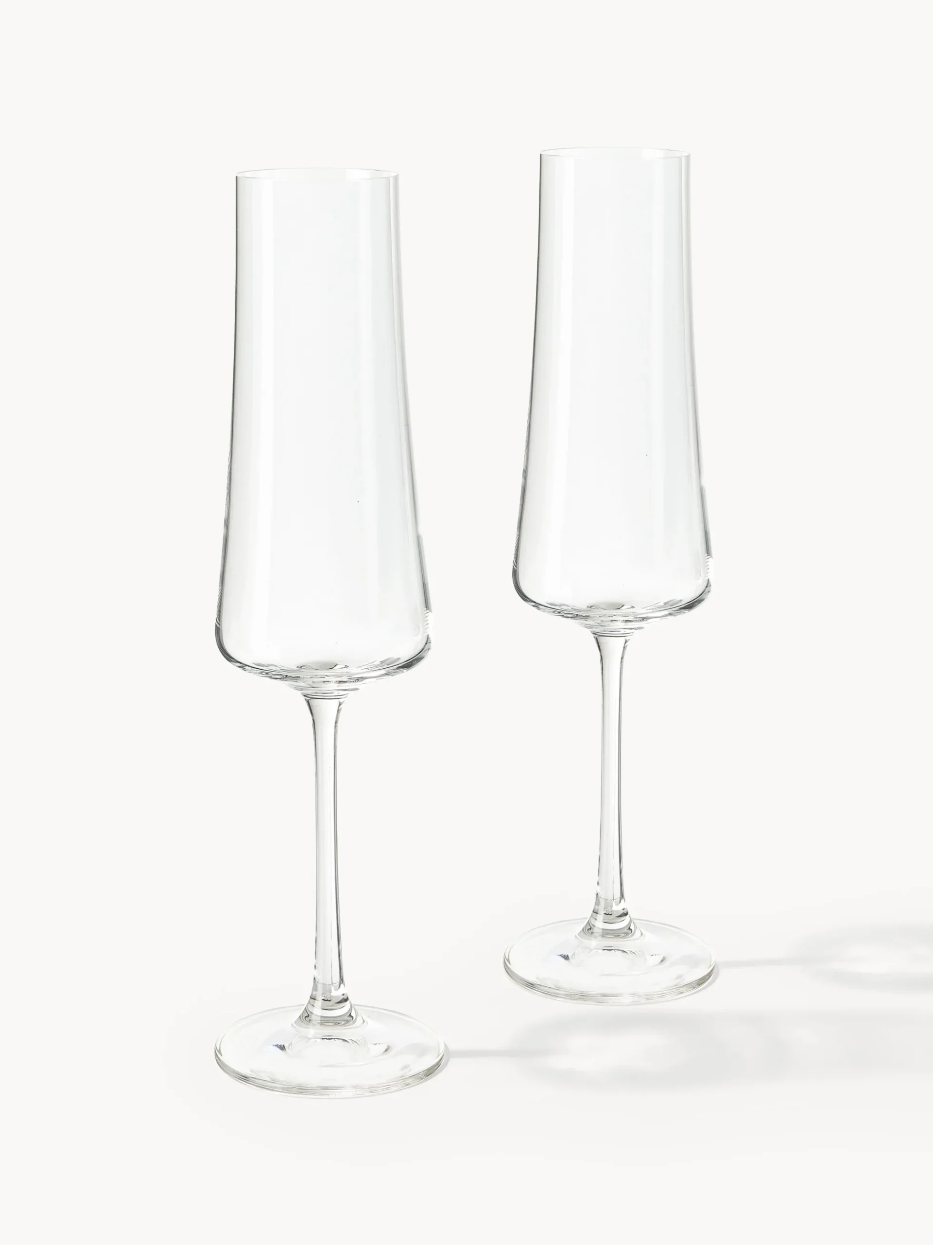 Set di 6 flute da champagne in cristallo Gwenda