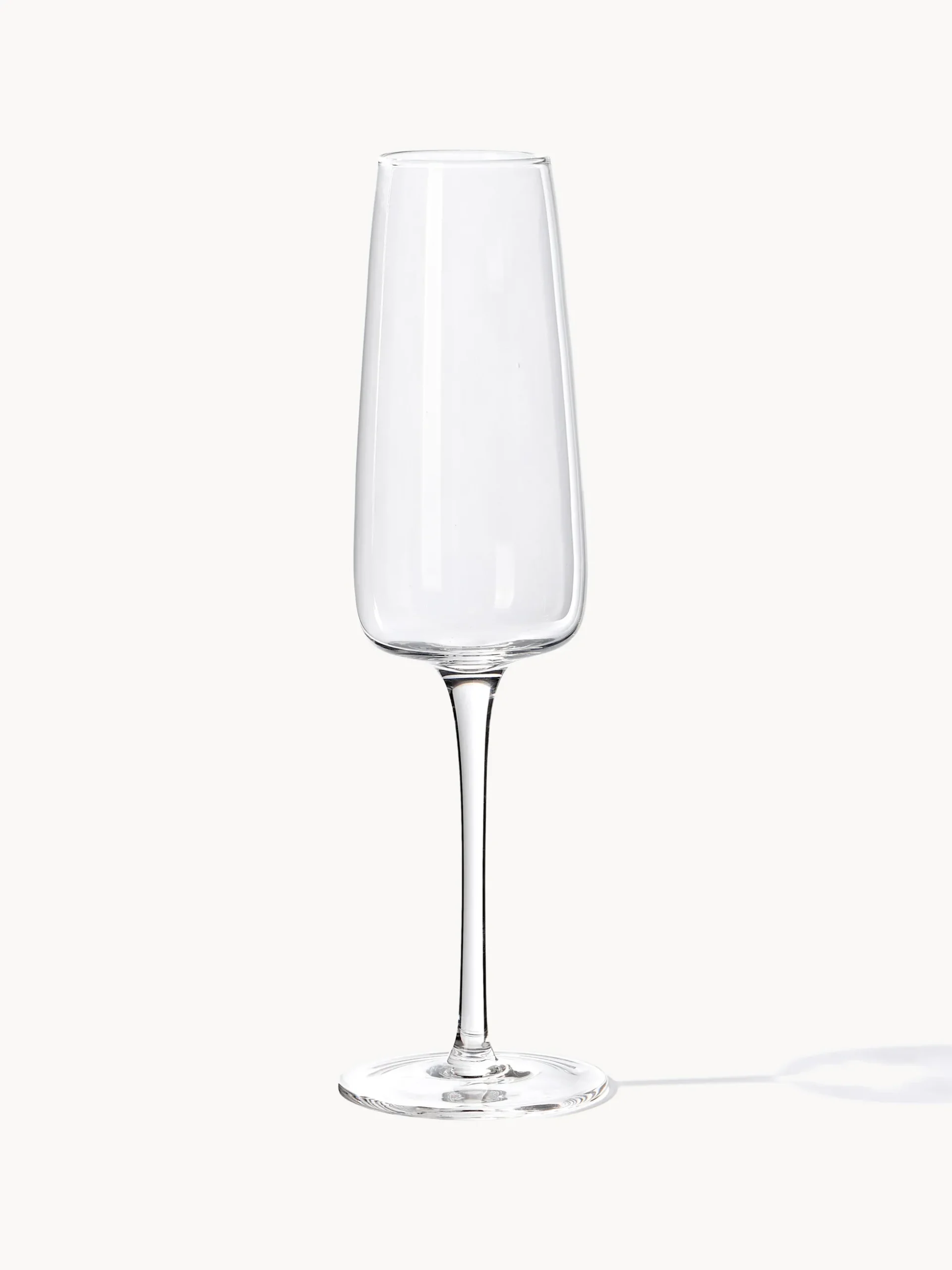 Set di 4 flute da champagne in vetro soffiato Ellery