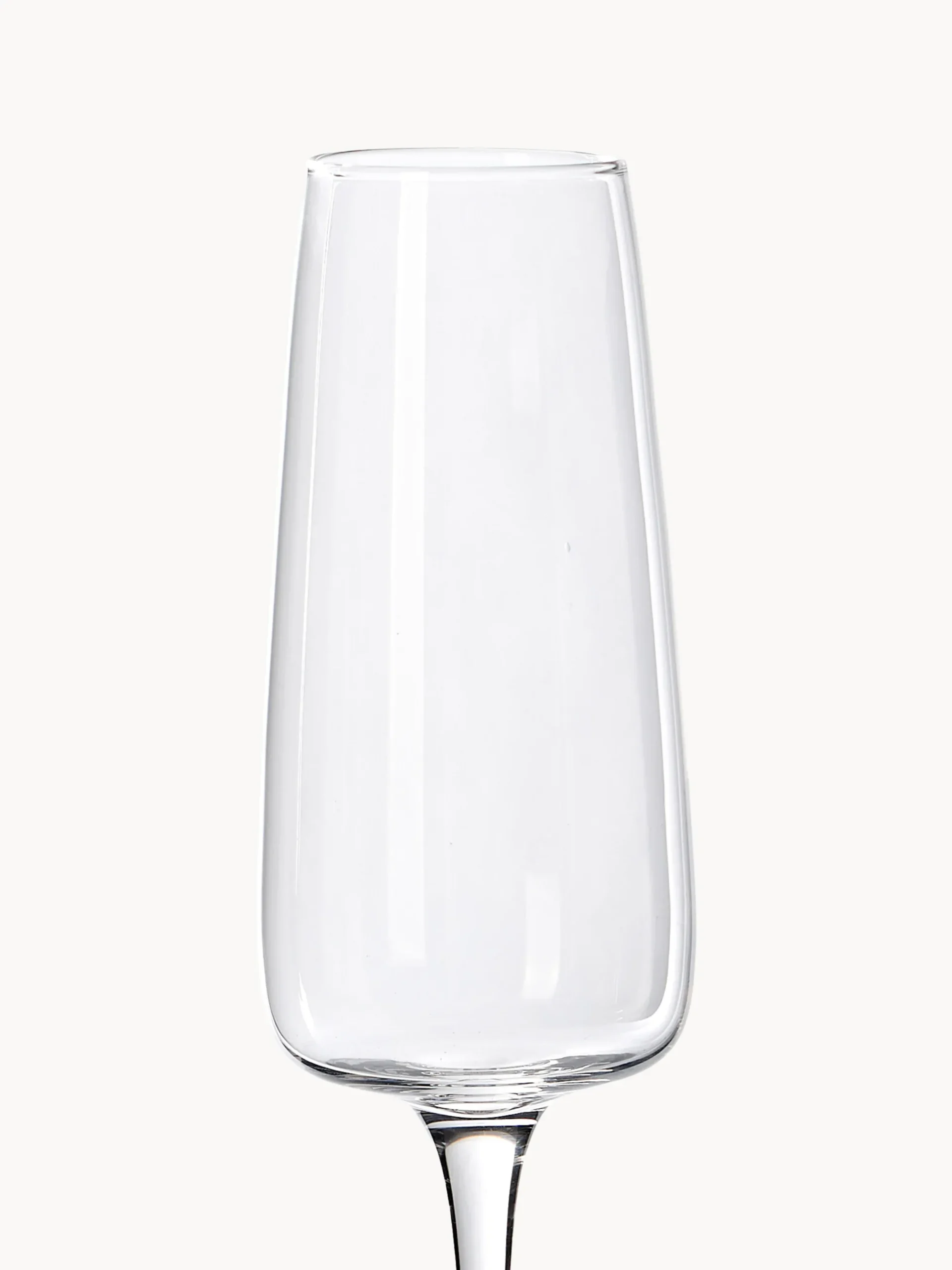 Set di 4 flute da champagne in vetro soffiato Ellery