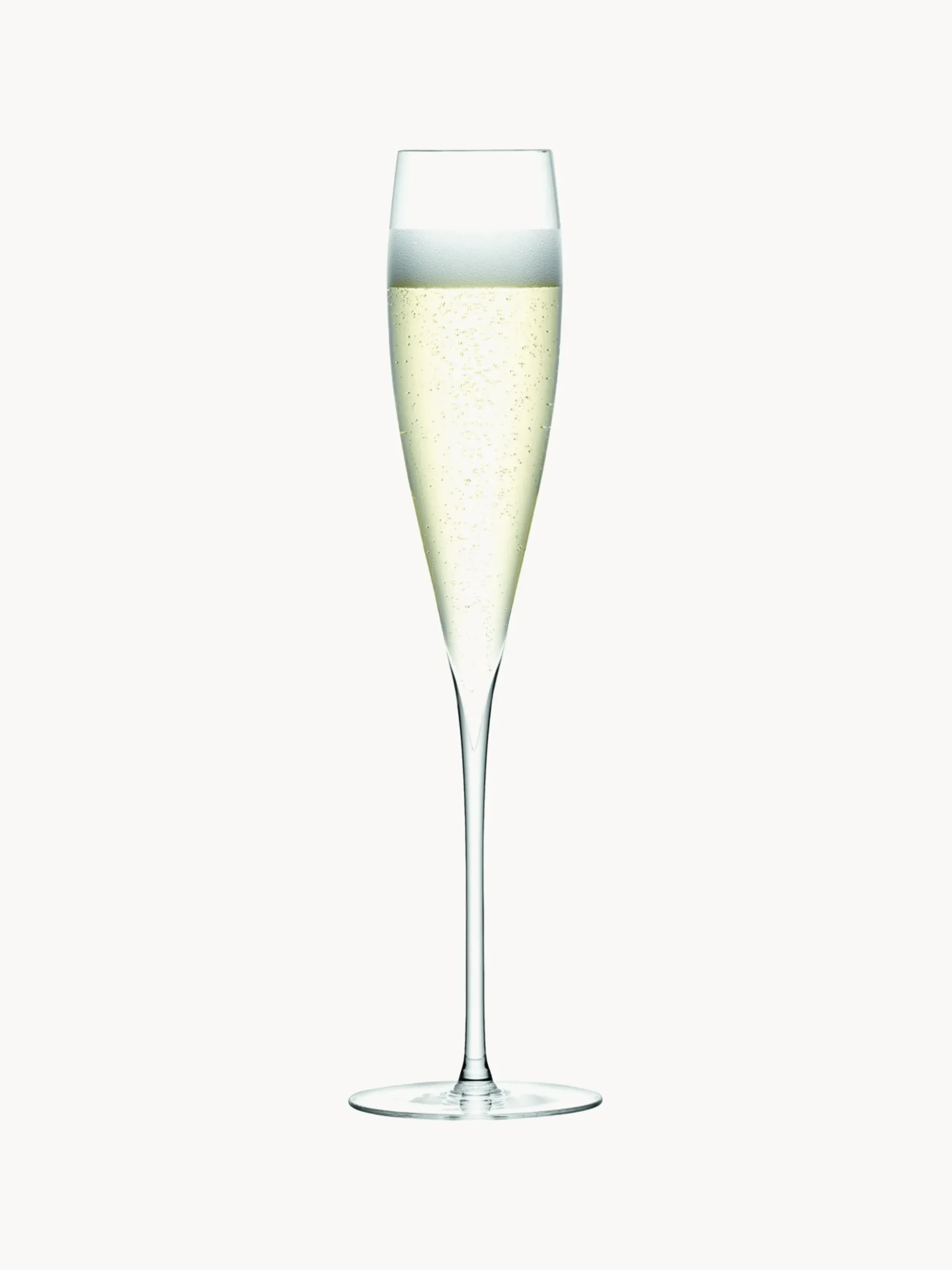 Set di 2 flute da champagne in vetro soffiato Savoy