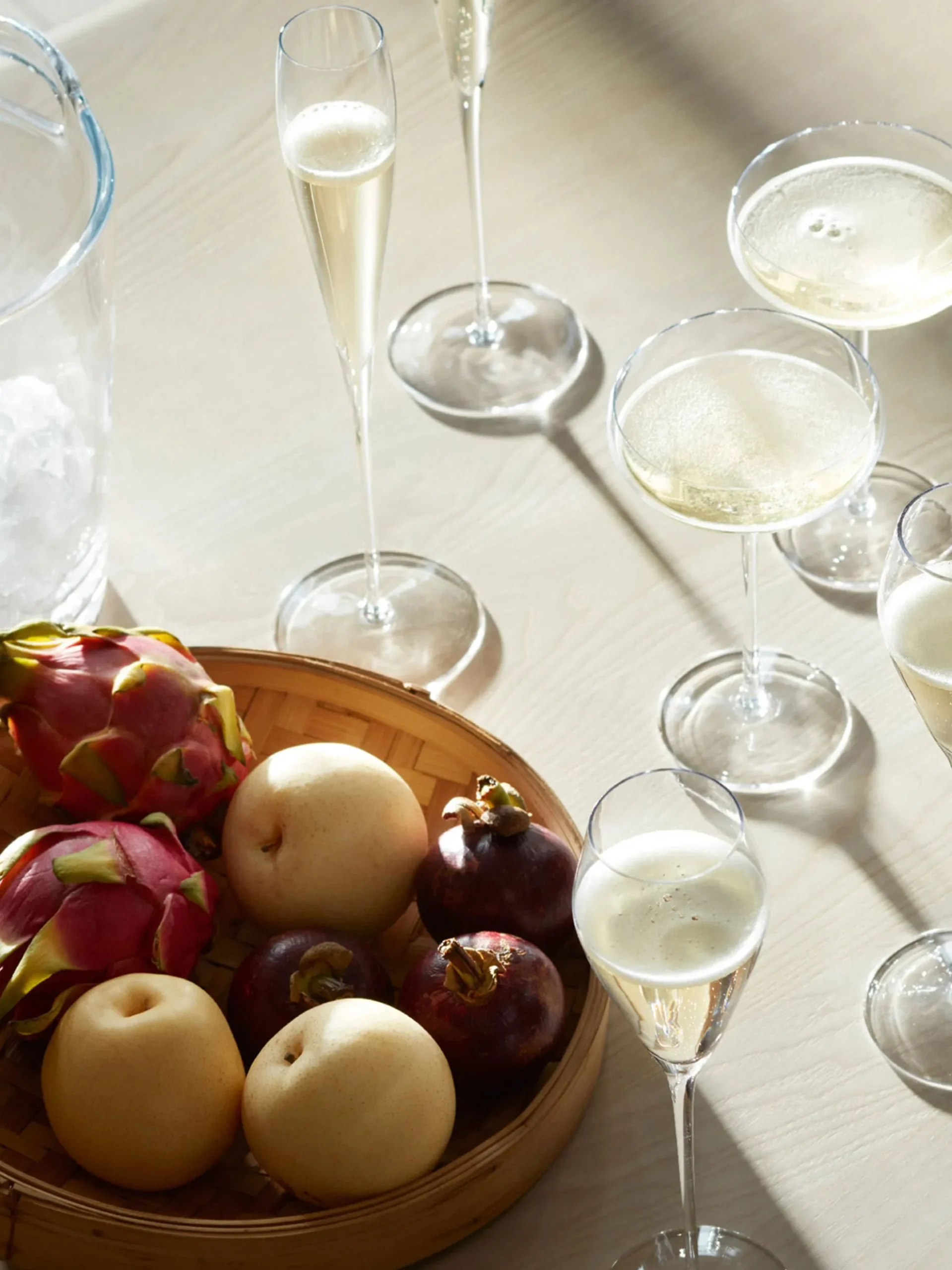 Set di 2 flute da champagne in vetro soffiato Savoy