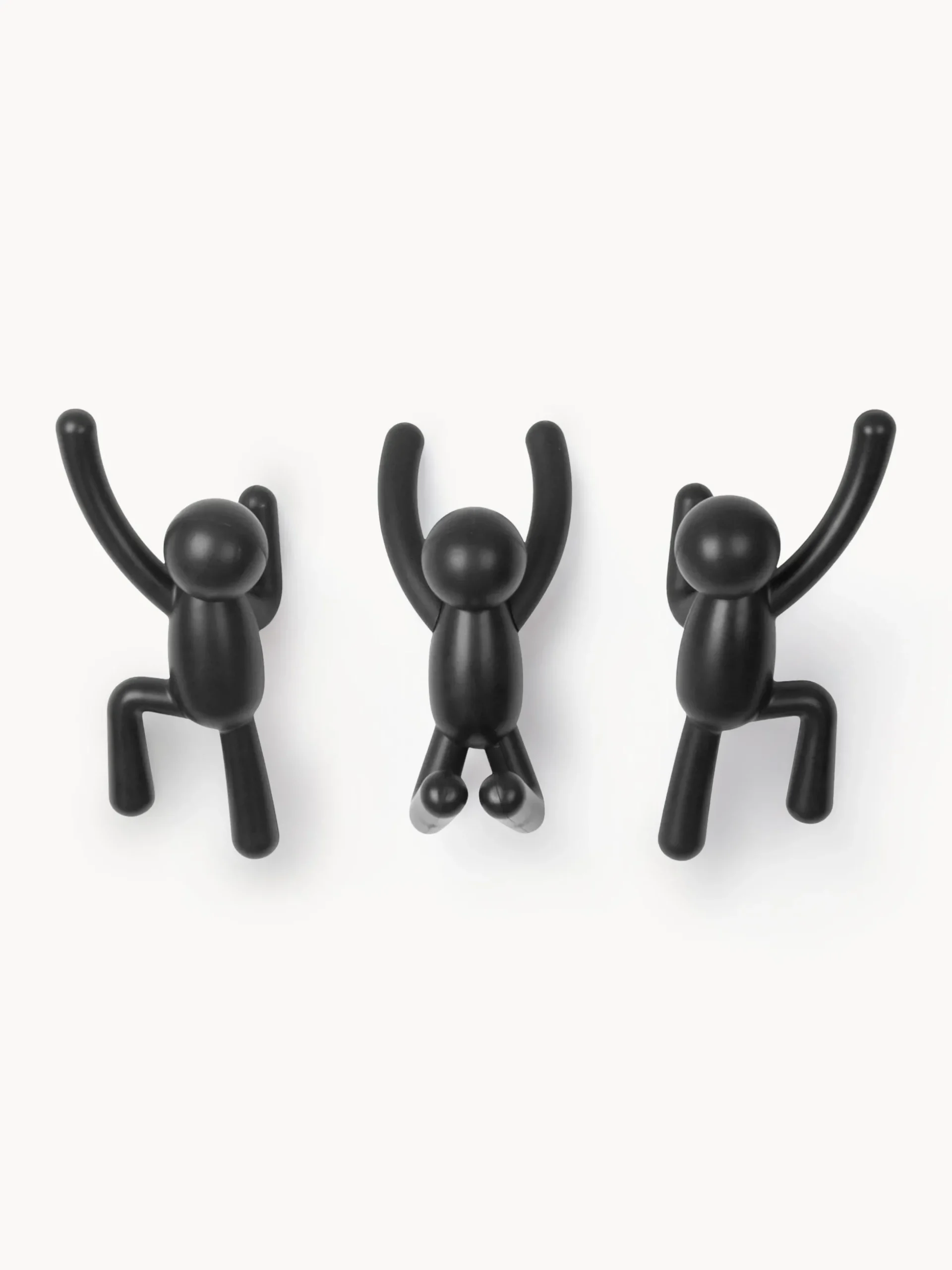 Set di 3 ganci appendiabiti di design Buddy