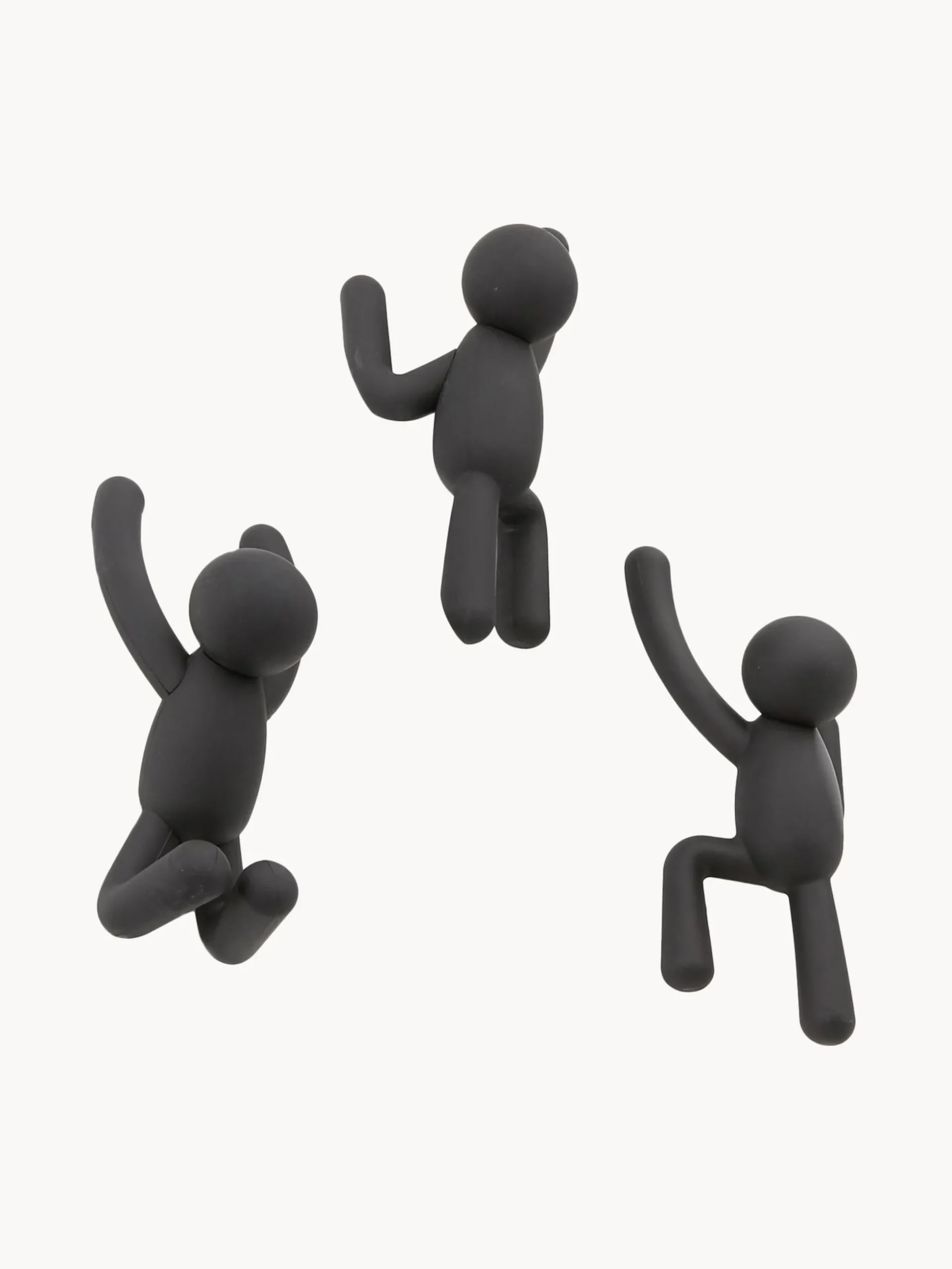 Set di 3 ganci appendiabiti di design Buddy