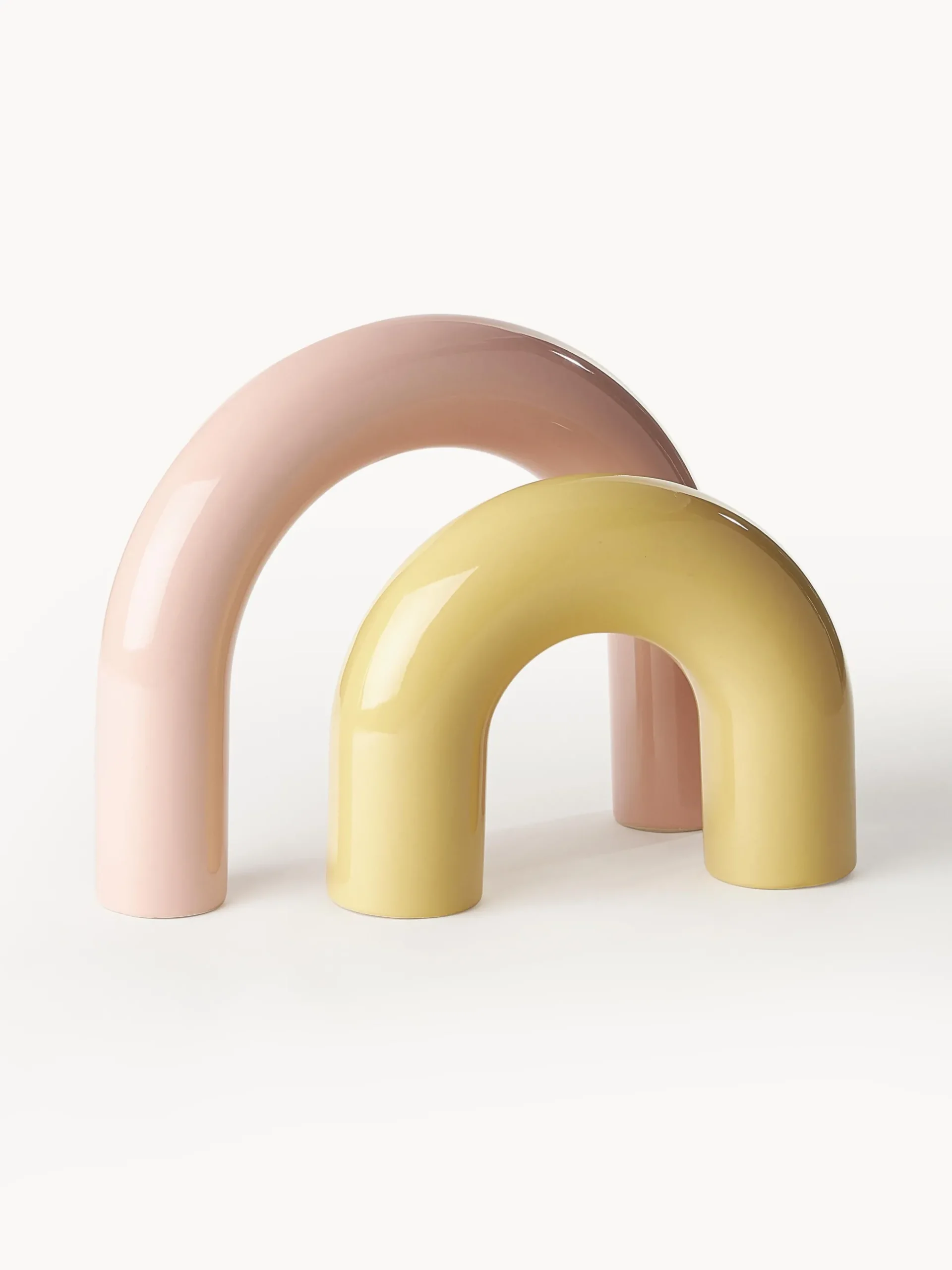 Set di 2 oggetti decorativi in gres Kia