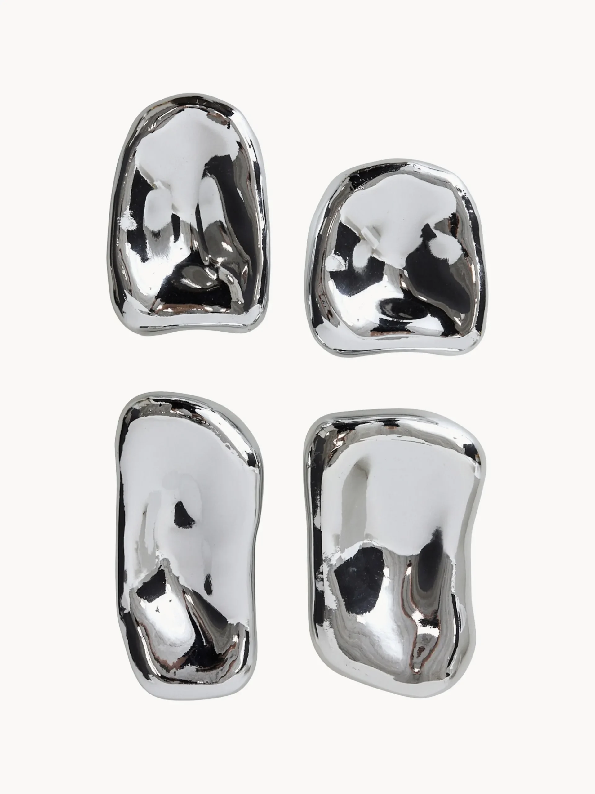 Set di 4 oggetti decorativi in vetro Stones
