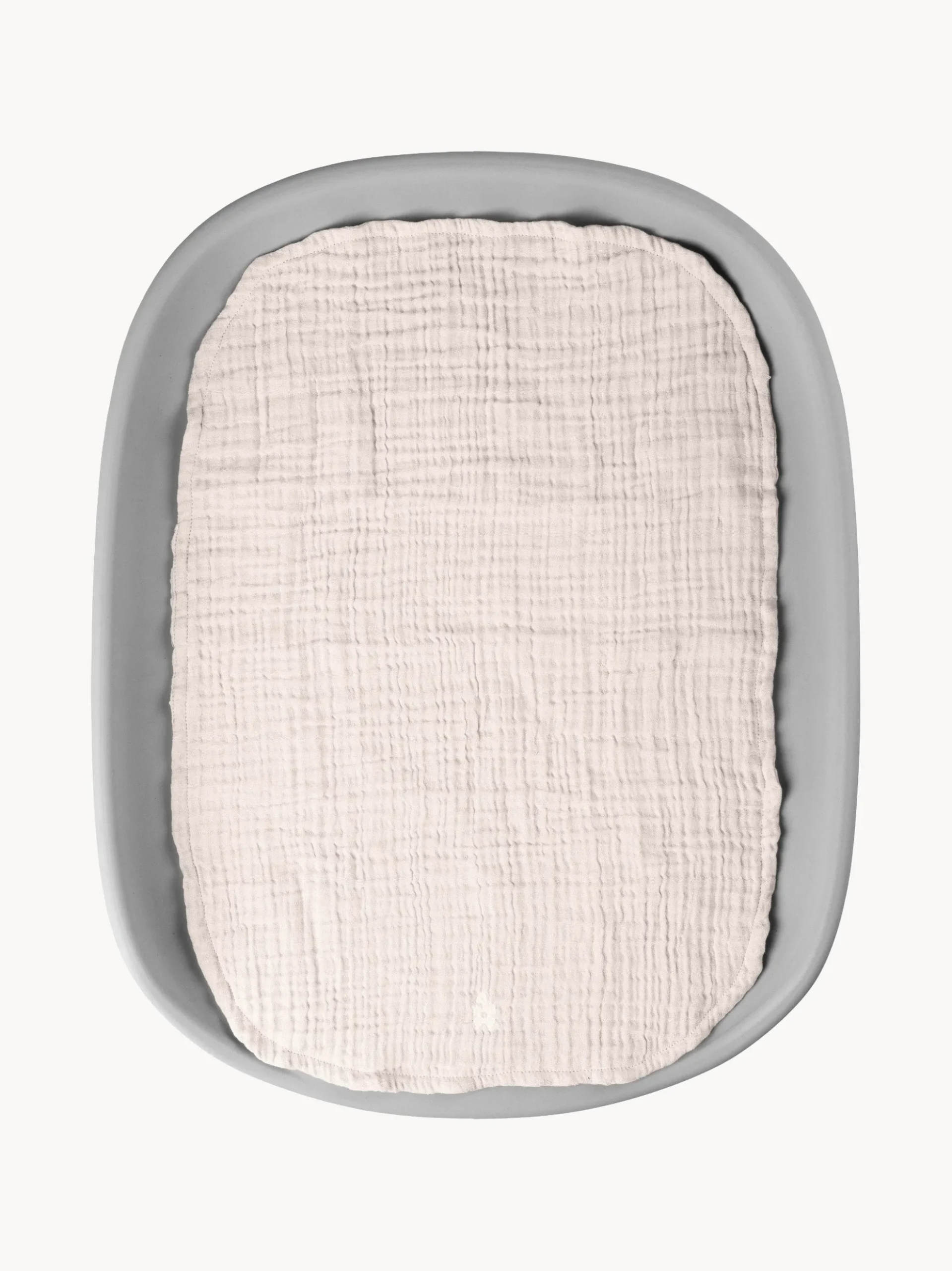 Set di 2 panni in mussola di cotone organico Rose