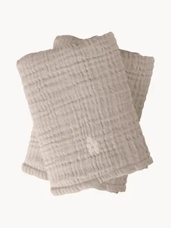 Set di 2 panni in mussola di cotone organico Rose