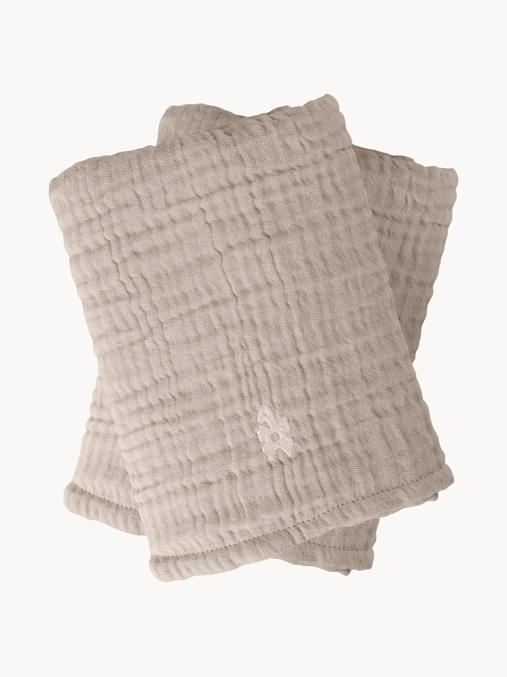 Set di 2 panni in mussola di cotone organico Rose