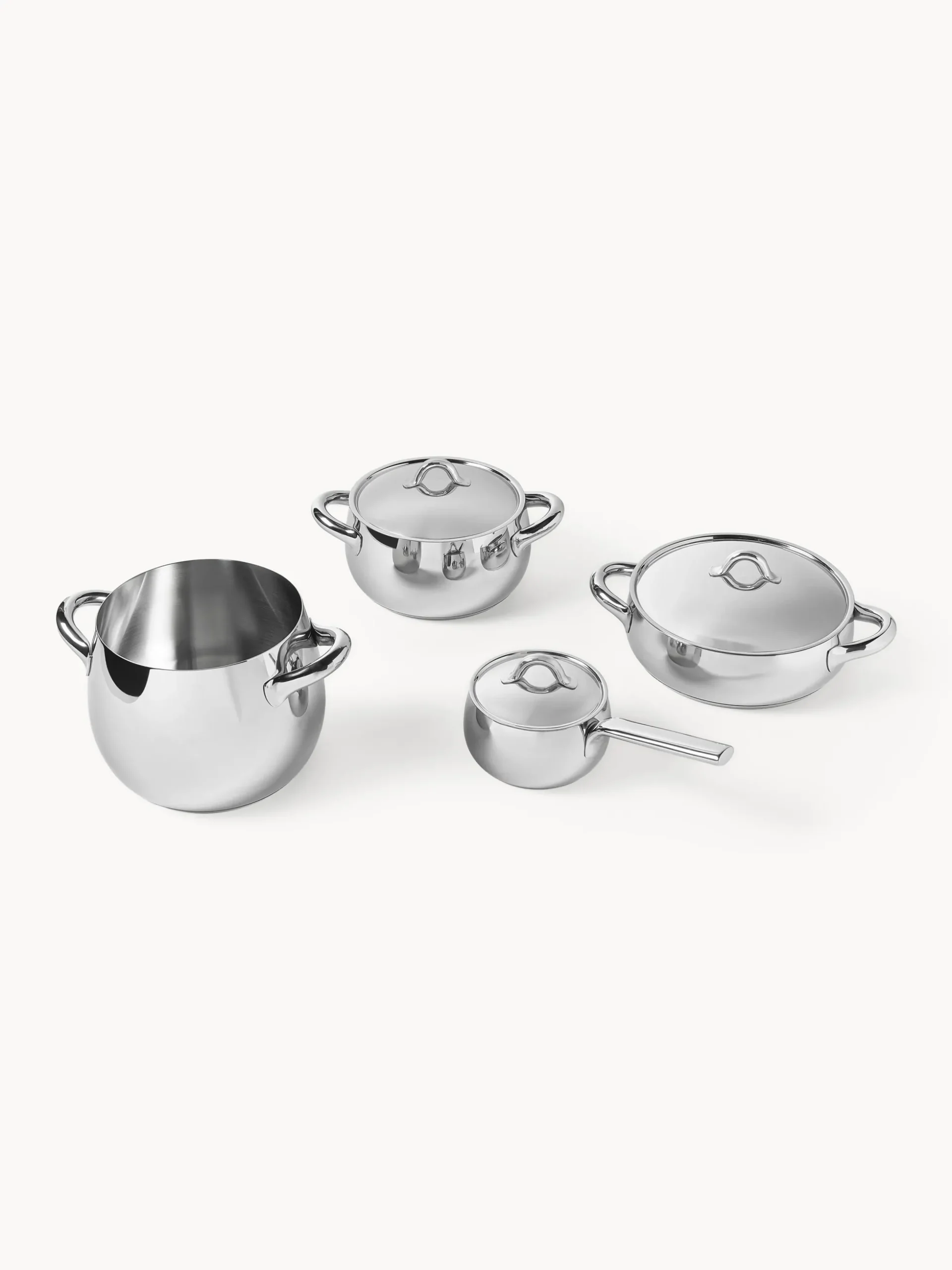 Set di 4 pentole in acciaio inossidabile Mami