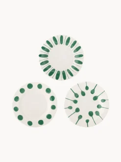 Set di 3 piatti da colazione dipinti a mano Linora