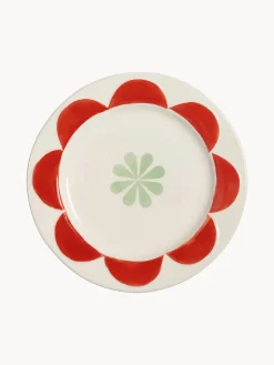 Set di 4 piatti da torta fatti a mano Folk