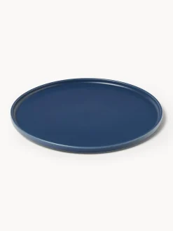 Set di 4 piatti piani fatti a mano Lowri