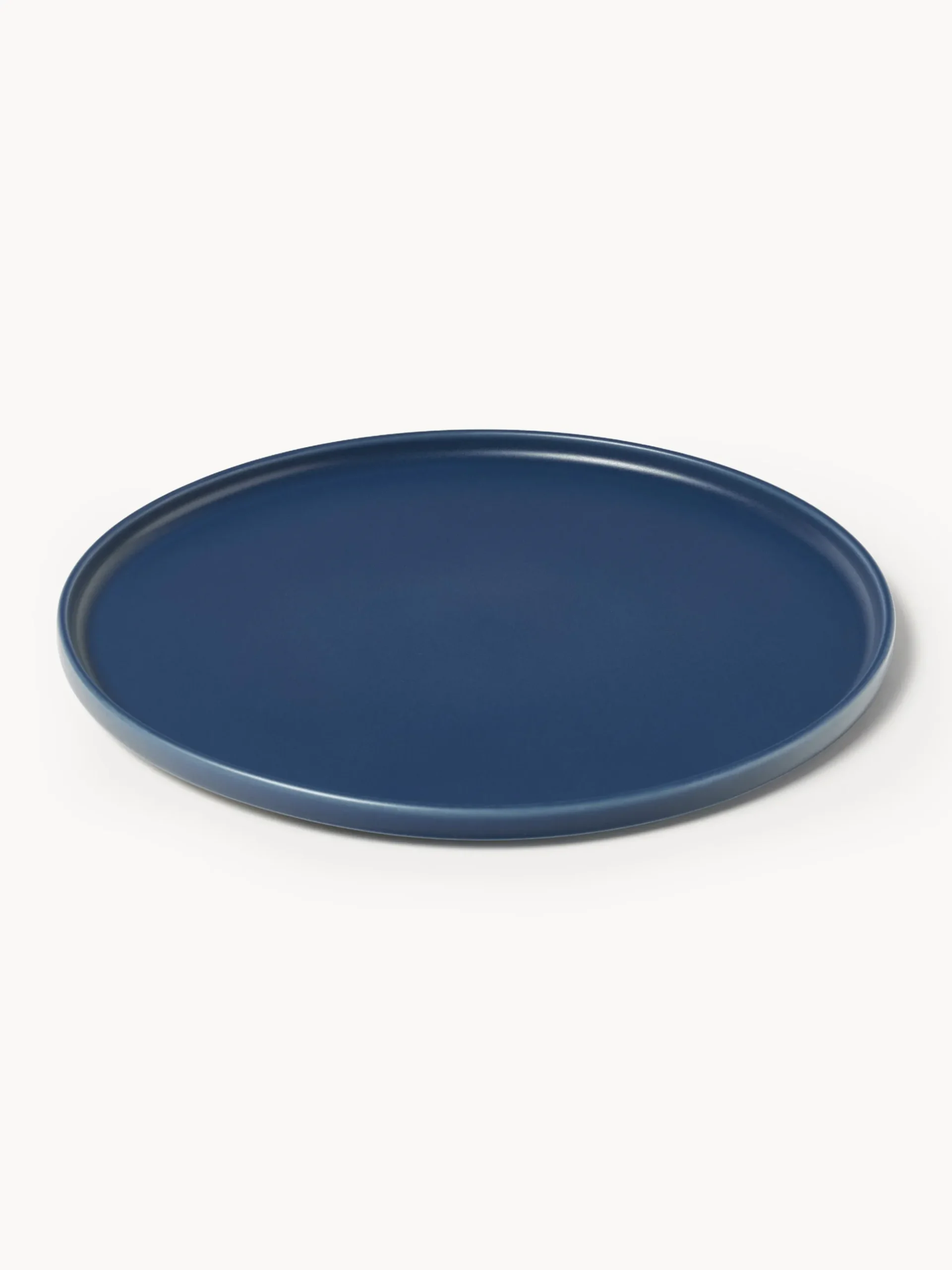 Set di 4 piatti piani fatti a mano Lowri