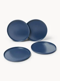Set di 4 piatti piani fatti a mano Lowri