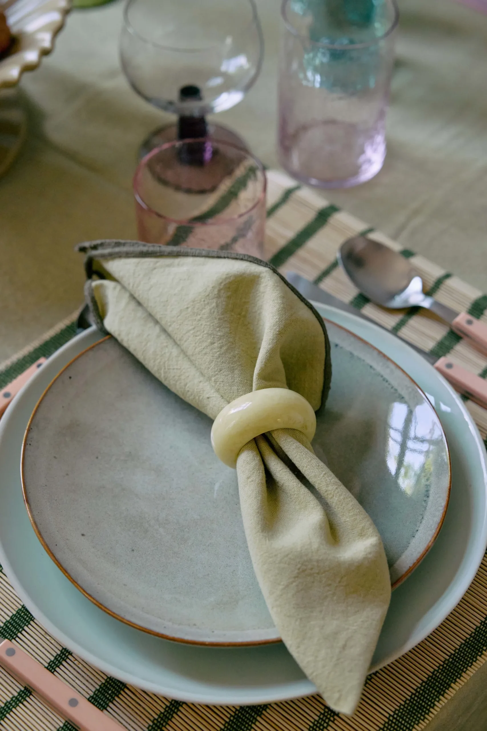 Set di 4 portatovaglioli Sunrise