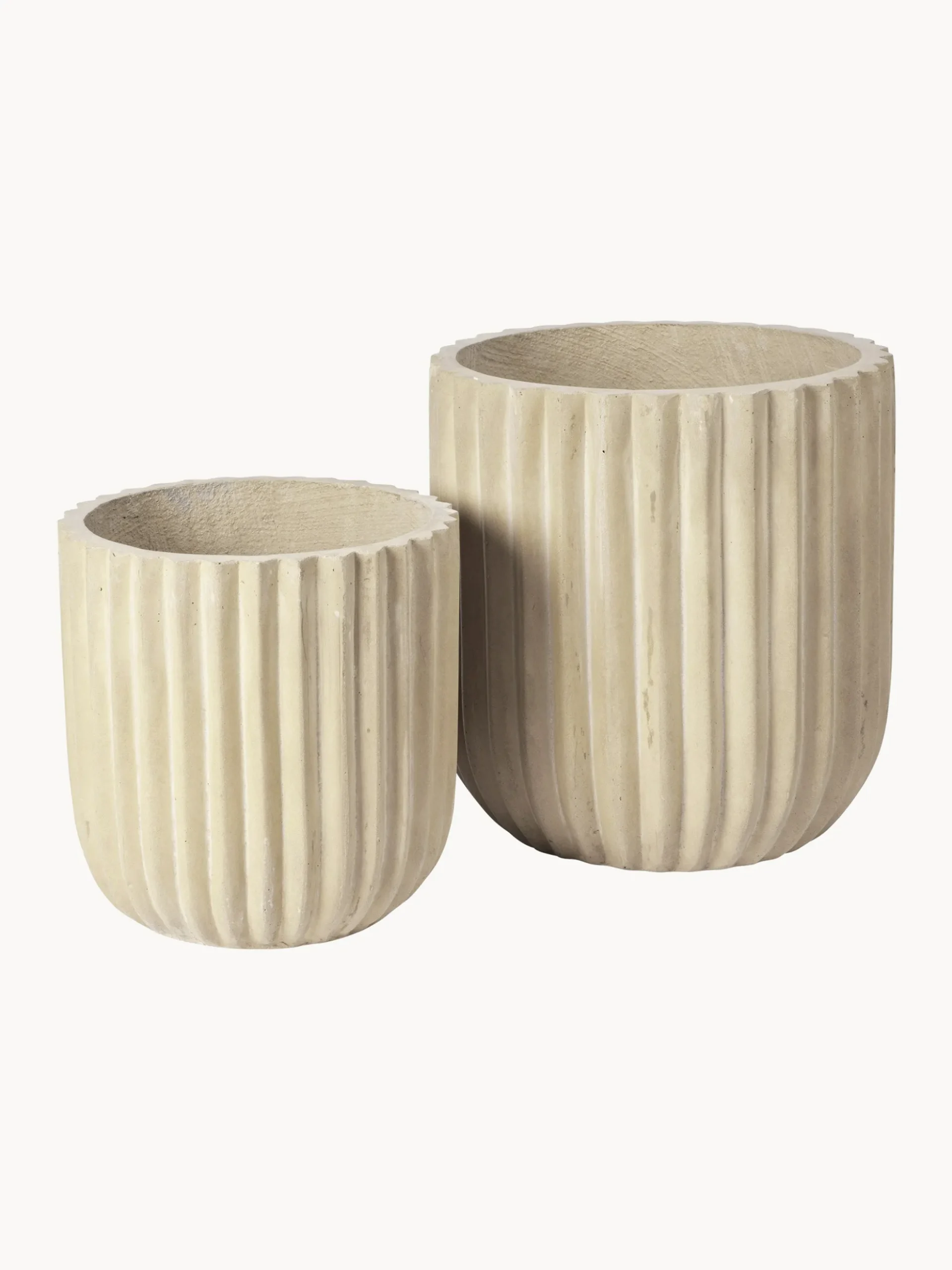 Set di 2 portavasi Fiber