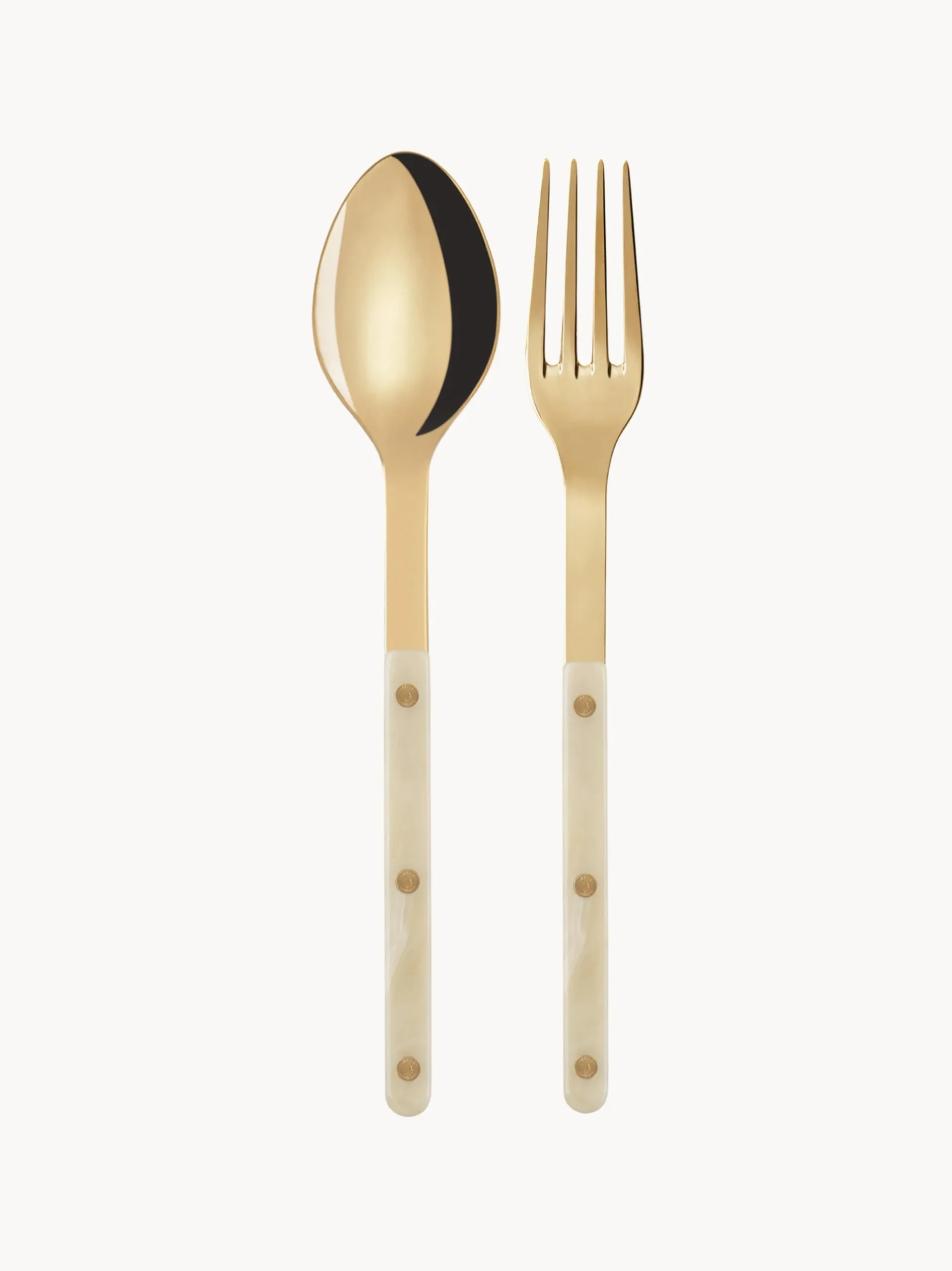 Set di 2 posate da insalata in acciaio inossidabile Bistrot
