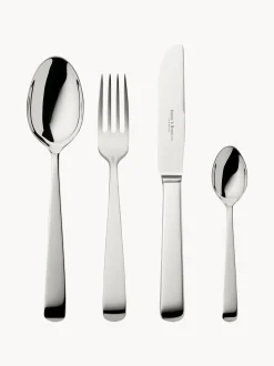 Set di 24 posate fatte a mano lucidate a specchio Alta in scatola, 6 persone