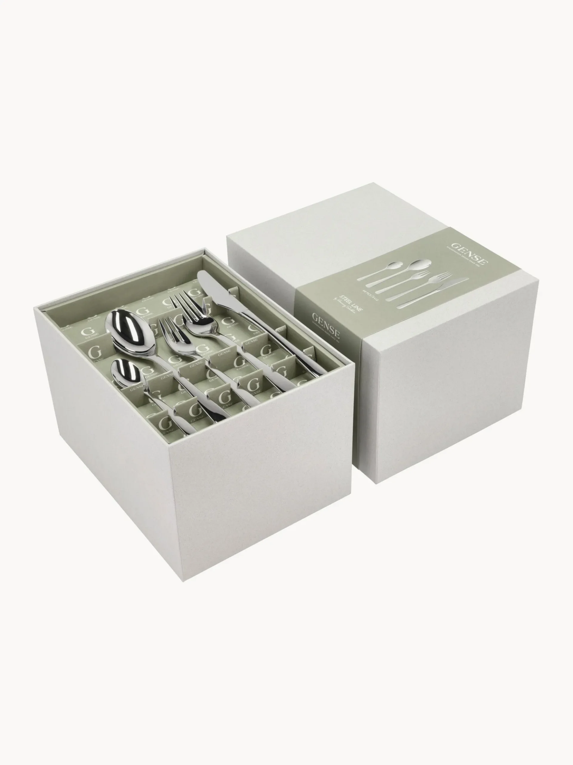 Set di 60 posate in acciaio inossidabile Steel Line, 12 persone
