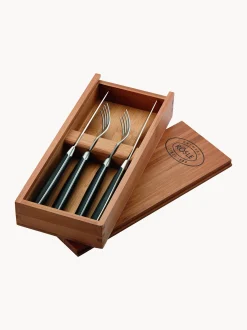 Set di 4 posate in acciaio inossidabile con scatola in bambù Culture, 2 persone