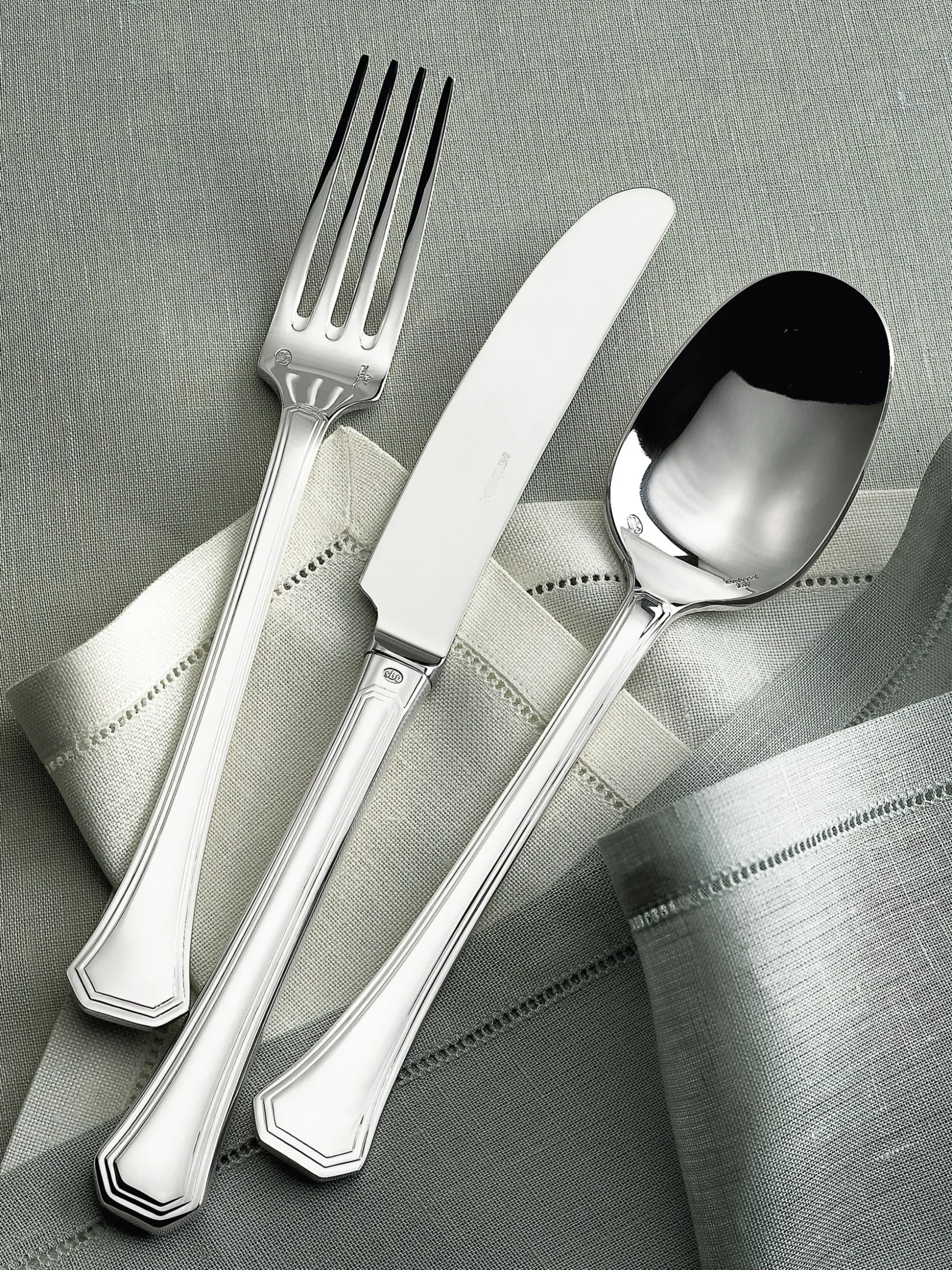 Set di 24 posate lucide Twenties, 6 persone