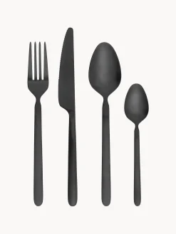 Set di 16 posate spazzolate opache Stella, 4 persone
