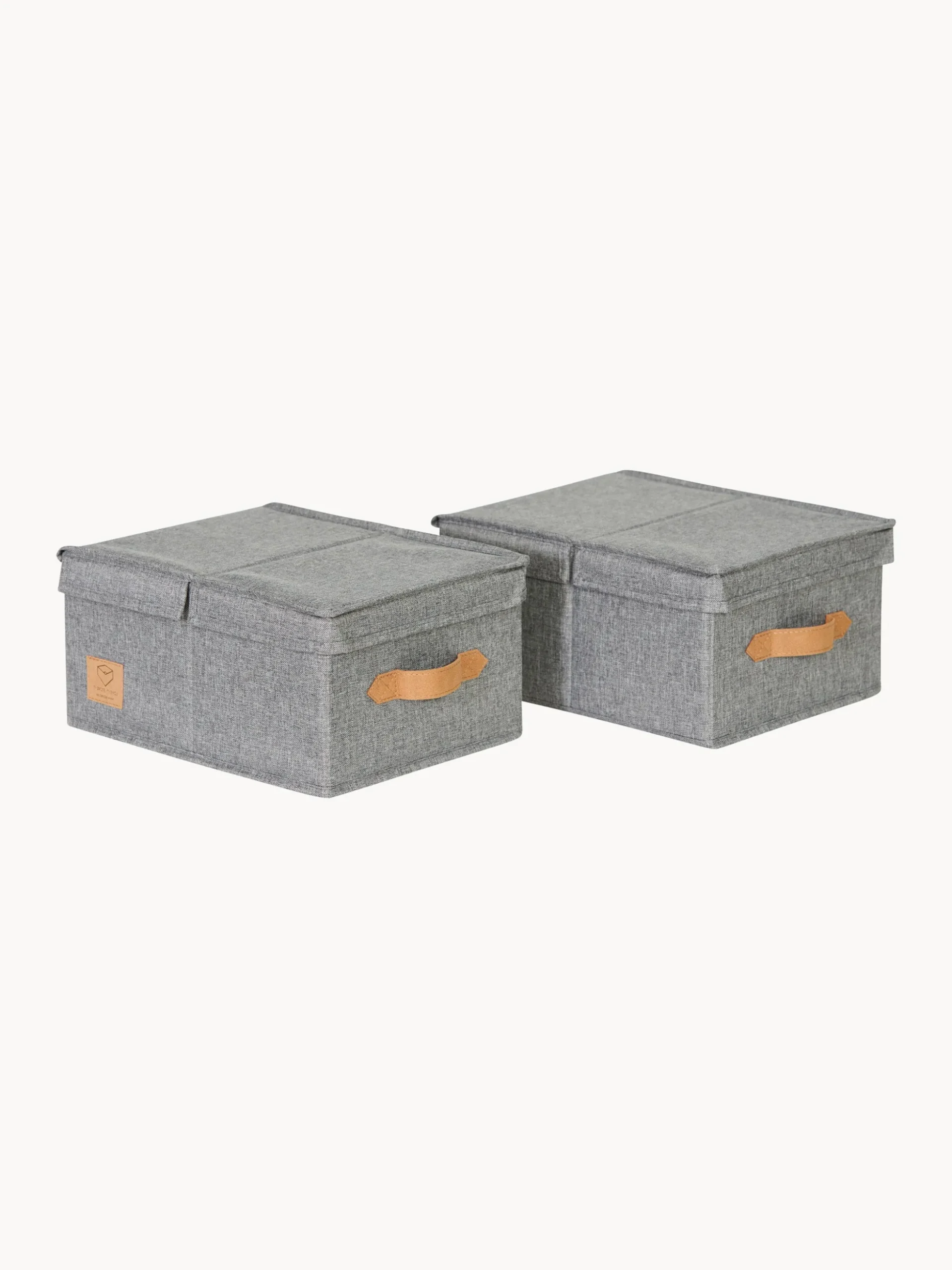Set di 2 scatole con coperchio Premium
