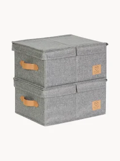Set di 2 scatole con coperchio Premium