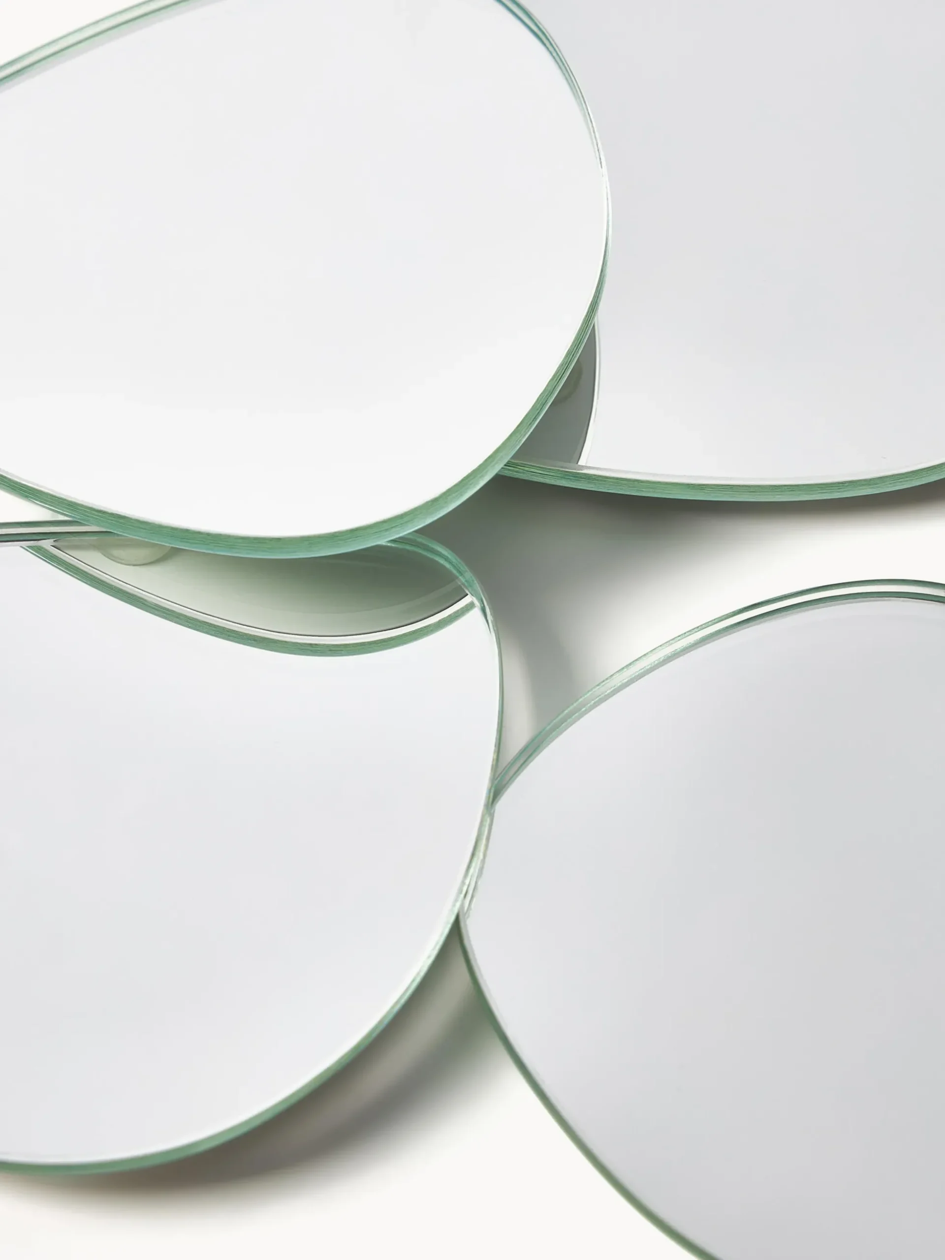 Set di 4 sottobicchieri asimmetrici Lio