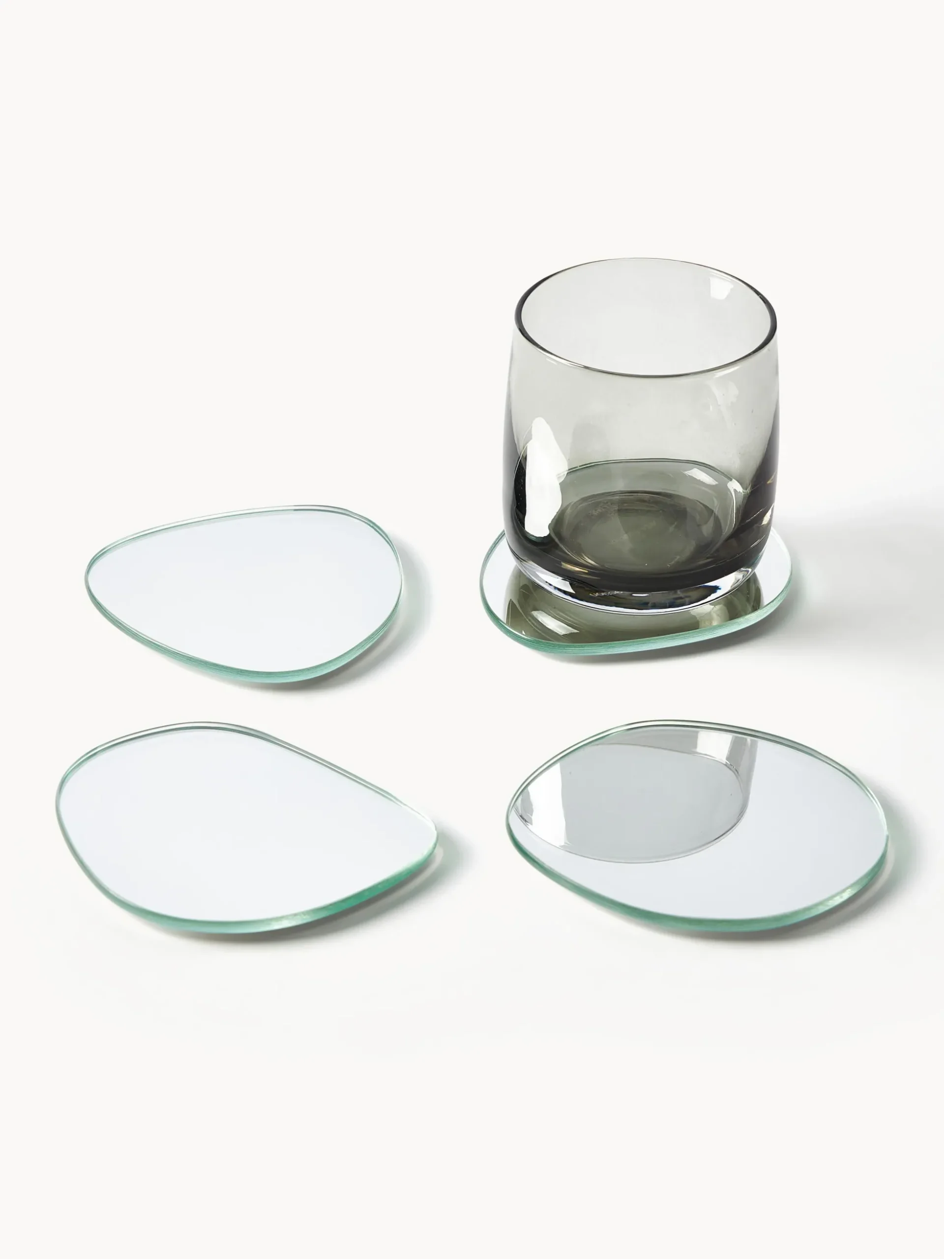 Set di 4 sottobicchieri asimmetrici Lio