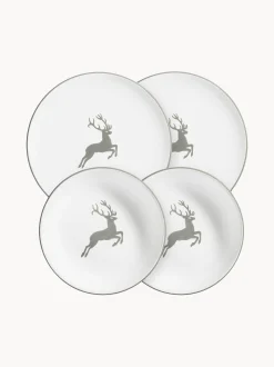 Set di 4 stoviglie fatte a mano Grauer Hirsch, 2 persone